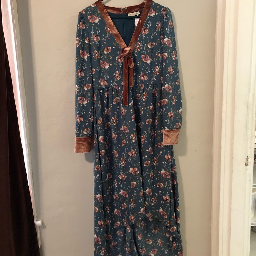 Boutique tea length floral dress